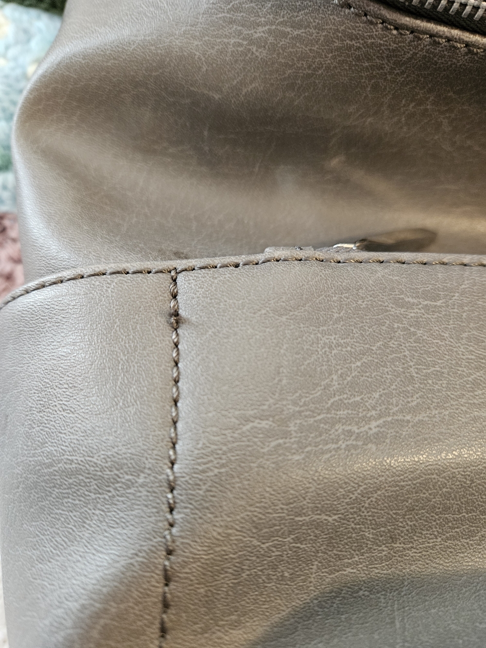 Matt & Nat Grey Vegan Leather Backpack - Picture 9 of 10